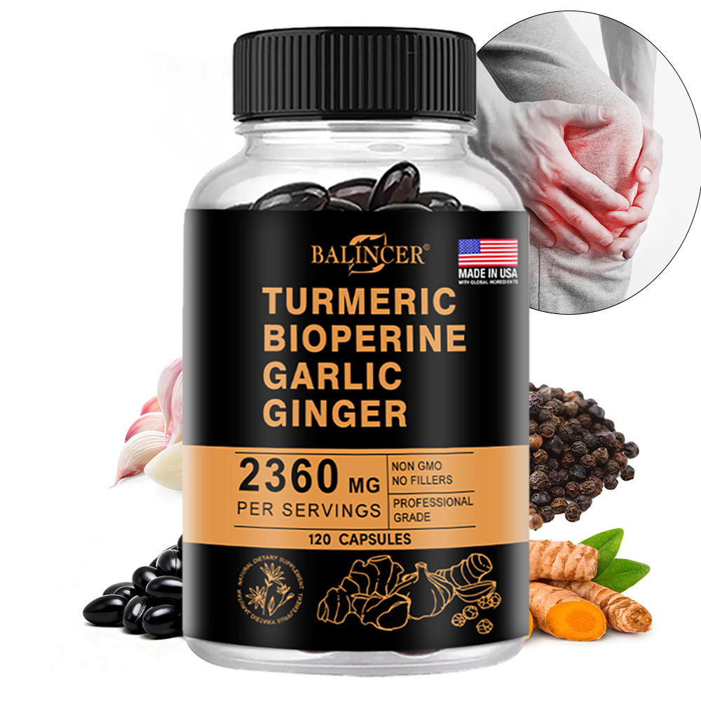 Turmeric Curcumin Capsule - Capsule di Curcuma e Zenzero 2360mg